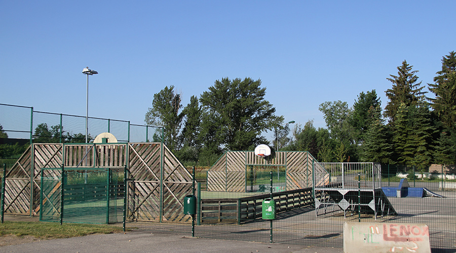 Fun Court Andau mit Skaterbahn, Street Soccer- und Basketballplatz